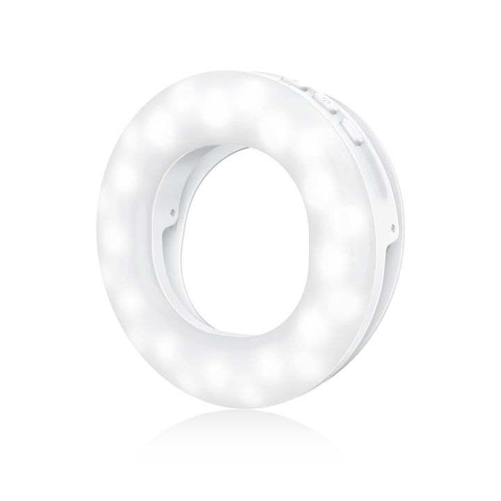 Rechargeable Portable Clip-on Selfie Ring Light