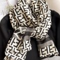 Cotton Linen Scarf Spring Autumn Fashionable Shawl Scarf New Versatile Mom Printed Scarf Winter Women. 