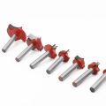 Router Bits Groove Point Cutting Round Edge 6mm hank 8mm Blade for Woodworking Milling Cutter Tool. 