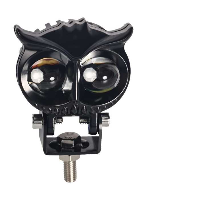 Owl Shape LED Fog Light for Car Vehicle ABS+PC Material 6W Power 12V Voltage Black