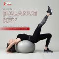 XN8 85CM Exercise Ball, Extra Thick Gym Ball for Pilates, Core Strength, Improved Balance & Stability, Anti Burst Swiss Ball with Quick Pump, Heavy Duty Yoga Ball. 