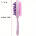 Sutuiying 1pc Silicone Long Handle Hair Washing and Massage Brush, Sales promotion with Two Brush Heads for Deeper Scalp Massage Hair Brush. 