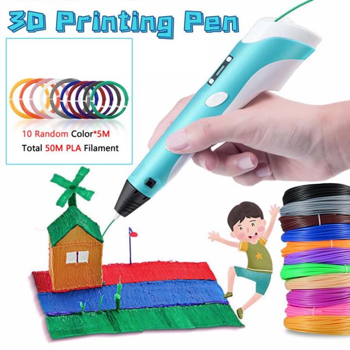 3D Pen For Kid 3D Printing Pen With Usb Abs Filament Diy Toy Birthday Gift