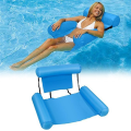 OYPFXMI Pool Float Chair, Adult Inflatable Pool , Foldable Portable Float Seat, Pool Summer Water Fun Blue. 