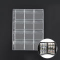 9/12 Grids Classic Plastic Coin Holder Sheet Storage Collection Money Album Case For Collection Album Photo Storage. 