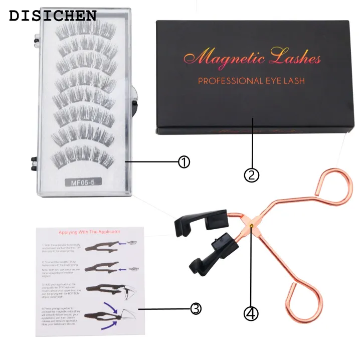 DISICHEN%20Luxury%208%20pcs/2%20pairs%20magnetic%20eyelashes%20with%205%20magnets,%20reusable%20handmade%203D%20mink%20false%20eyelashes%20natural%20with%20magnetic%20tweezers%20-%20Image%206