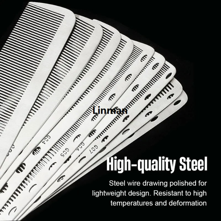 Linman%20Barber%20Professional%20Stainless%20Steel%20Women%20Hairdressing%20Comb%20AntiHot%20Selling%20-static%20Men's%20Haircut%20Clipper%20Ultra-thin%20Comb%20Salon%20Styling%20Tool%20-%20Image%204