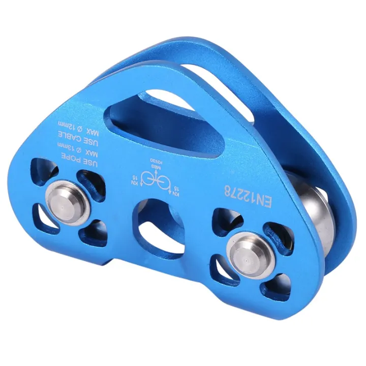 TWEXQNY%204X%20Heart-Shape%20Climbing%20Double%20Pulley%20Steel%20Cable%20Rope%2013mm%20Climbing%20Device%20High%20Speed%20Zipline%20Trolley%2024KN%20-%20Image%208