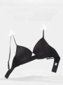 UNDERWIRE NO COMFORT SUMMER－ANTI CUP TRIANGLE MOYISU PUSH-UP BRA WIRELESS SAGGY BRA SMALL BREASTS LIGHTWEIGHT ENHANCER. 
