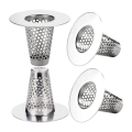 4PCS Bathroom Sink Drain Strainers for 1.2-1.6Inch Drain Hole, 1Inch Small Conical Stainless Steel Bathtub Drain Cover Easy Install. 