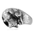 【Mega Sale】Jewelry Steel Animal Dog Ring Retro Trendy Men Stainless Steel Pet Ring 213032. 