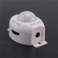 fasdaga 5X PIR Infrared Motion Sensor Detector DC5-24V Auto on Off Timer Switch LED Light Body PIR Motion Sensor Lamp(White). 