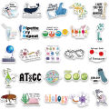 HOT BeliefMelief New style 50/100pcs Biology Stickers Funny Aesthetic Decals Vinyl Waterproof Laptop Luggage Fridge Stationery Scrapbook Phone Sticker. 