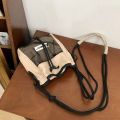 Portable Nylon Drawstring Crossbody Bag Square Men Messenger Bag Couple Gift Lightweight Mini HandBag Student. 