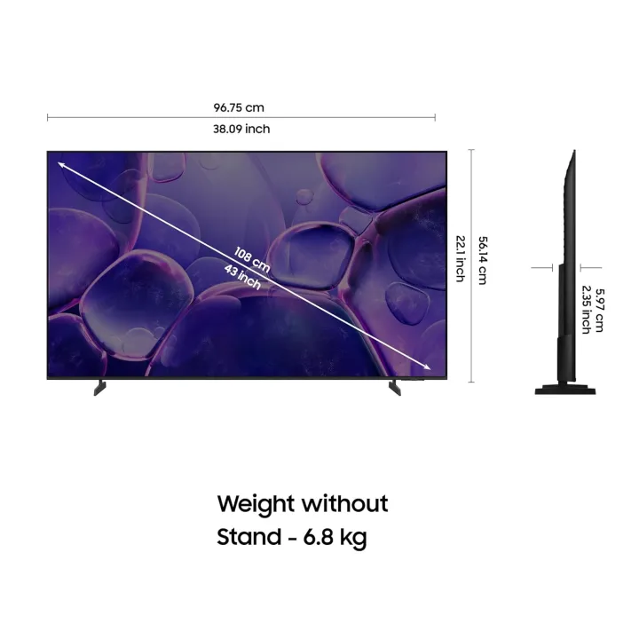 Samsung%2043%20inch%20Crystal%204K%20UHD%20Smart%20TV%20-%20UA43U8500F%20With%20Crystal%20Display,%20Free%20Installation%20&%20Demonstration%20And%203%20Year%20Full%20Product%20Warranty%20-%20Image%205