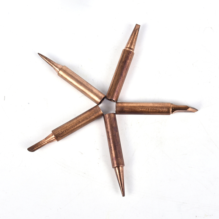 thumbnail image 2 of 5pcs 900M-T Pure Copper Soldering Iron Tips Lead-free Welding 2 of 13