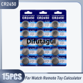 Difutagui CR2450 CR 2450 3V 550mAh Lithium Battery For Electric Toy Calculator 【2025 Version】 Watch Scale DL2450 BR2450 LM2450 KCR5029 Button Coin Cell. 