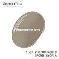 ZEBF--ZENOTTIC Aspherical Scratch And Smudge Resistant 1.56 1.61 1.67 1.74 MR Multifocal Progressive Photochromic Prescription Lenses. 