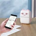 Paperang Printer Portable Thermal Printer Cat Shaped Lightweight Pocket Thermal Label Printer Mini Wireless Bluetooth Printer Office. 