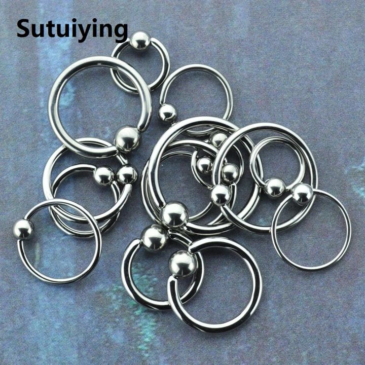Sutuiying%201PC%20G23%20Solid%20Titanium%20Circular%20Bead%20Ring%20Closer%20Ring%20Nose%20Lip%20Ring%20Labret%20Ear%20Tragus%20Helix%20Cartilage%20Daith%20Earrings%20Piercing%20-%20Image%205