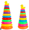 13 Color Rings Tower Baby, Colorful Rainbow Tower, Children Stacking Ring. 