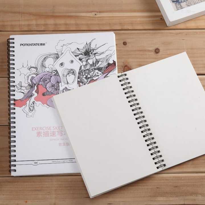 Potentate Universal Sketch Book (19x13CM), 32 Sheets-150GSM Acid Free Paper, Wiro Binding