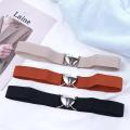 Exquisite High Quality Girl For Woman Love Heart Buckle Thin Belts Elastic Belts Waist Accessories Waistband. 