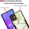 Samsung Galaxy A05 (4G Cover with Shockproof Bumper-Edge and Acrylic Crystal Clear Transparent Back Cover (Black). 