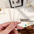 Double-Pointed Disposable Ultra-Small Cotton Swab Brush Lint Free Micro Wood Makeup Brushes Eyelash Extension Glue Removing Tool Natuo. 