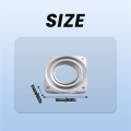 PDTYMWNG Lazy Ball Bearing Metal Swivel Plate - 72 x 72 x 9 mm. 