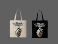 "When Money Becomes More Important Than Feelings"  Printed Tote Bag | Black, White. 