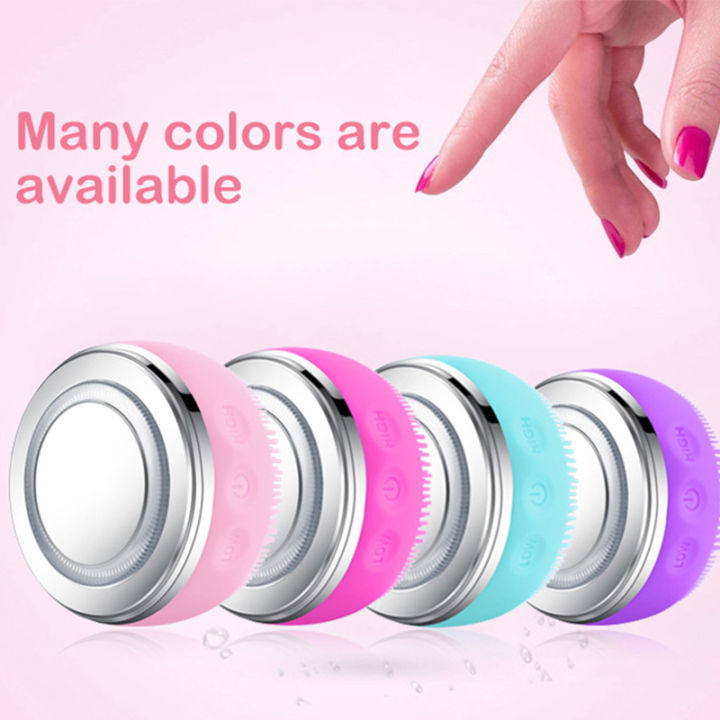 2025 Electric silicone facial cleansing brush ultrasonic vibrating facial cleansing brush portable facial cleansing brush