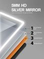 Bathroom Mirror With LED Light 50*50 cm. 