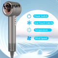 Lanyun Professional Leafless Hair Dryer 110V/240V Negative Ionic 2025 New Hair Dryer Hot/ Cold Blow Dryer Hairdryer Home Appliance. 