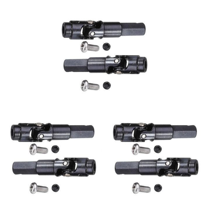 JAERBEE 6 Pcs Metal Universal Drive Shaft for C14 C24 C34 C44 B14 B16 B24 B36 1/16 RC Car Parts