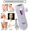 Kemei KM-290R Women Epilator Mini Rechargeable Electric Shaver Hair Remover Travel Essentials. 
