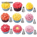 DISICHEN 【2025 Version】 24-48Pcs/Set Pastry Nozzle Stainless Steel Icing Piping Nozzles DIY Cake Fondant Cream Decorating Supplies Kitchen Bakery Tools. 