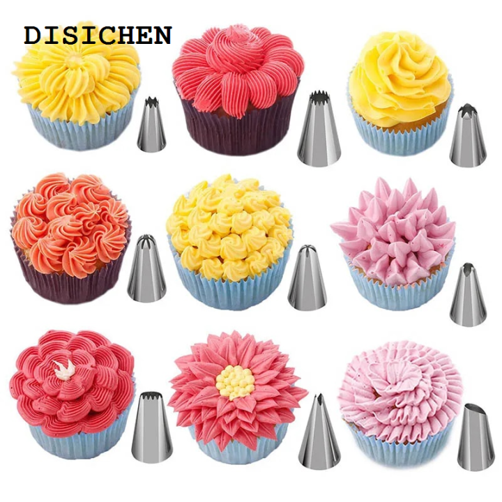 DISICHEN%20%E3%80%902025%20Version%E3%80%91%2024-48Pcs/Set%20Pastry%20Nozzle%20Stainless%20Steel%20Icing%20Piping%20Nozzles%20DIY%20Cake%20Fondant%20Cream%20Decorating%20Supplies%20Kitchen%20Bakery%20Tools%20-%20Image%205