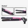 Kemei Black/Pink Flat Iron Professional Hair Straightener - KM-328. 