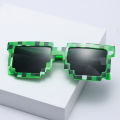 1PC Fashion Thug Life Sunglasses Novelty Gamer Robot UV Protection Sunglasses Birthday Party Cosplay Pixel Mosaic Sun Glasses. 