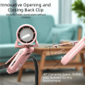 100 Speeds High-speed Handheld Fan Double Shaft Hundred Gear Rechargeable Fan LCD Display Power Bank Personal Fan Neck Hanging. 