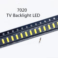 50-100pcs SMD LED 6V 1W/3V 1W Cold White 7020 LED Diode LCD Back light Lighting Television Backlit Back-light LED TV Backlight. 