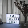 Cinematic LED Lightbox Replacement Letters &numbers Signs Black For A4 Magiglow Light Up Letter Box Sign Message Board. 