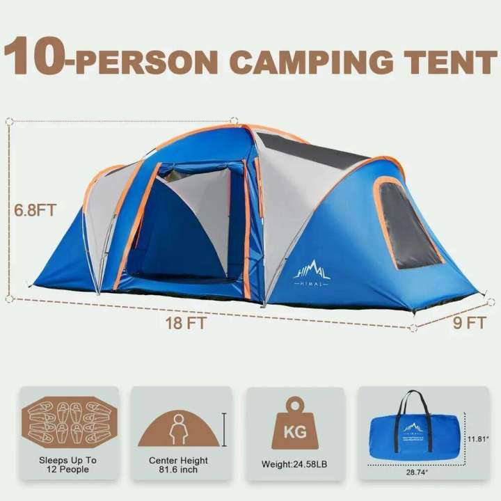 10%20Person%20Family%20Tents%20for%20Camping%20Waterproof,%20Music%20Festival,%20Parties,2%20Room%20Big%20Tent%20with%204%20Large%20Mesh%20Windows,%20Double%20Layer,%20-%20Image%202