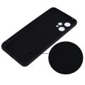 For OPPO Realme 9 4G Liquid Silicone Shockproof Full Coverage Phone Case(Black). 