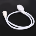 NAMUNY 2X White Hair Shower Water Hose Tube Bathroom Shampoo Bath Mixer Tap. 
