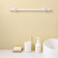 Hole-Free Shower Curtain Pole Extendable Rail Bathroom Door Window Wardrobe Rod WANNA. 