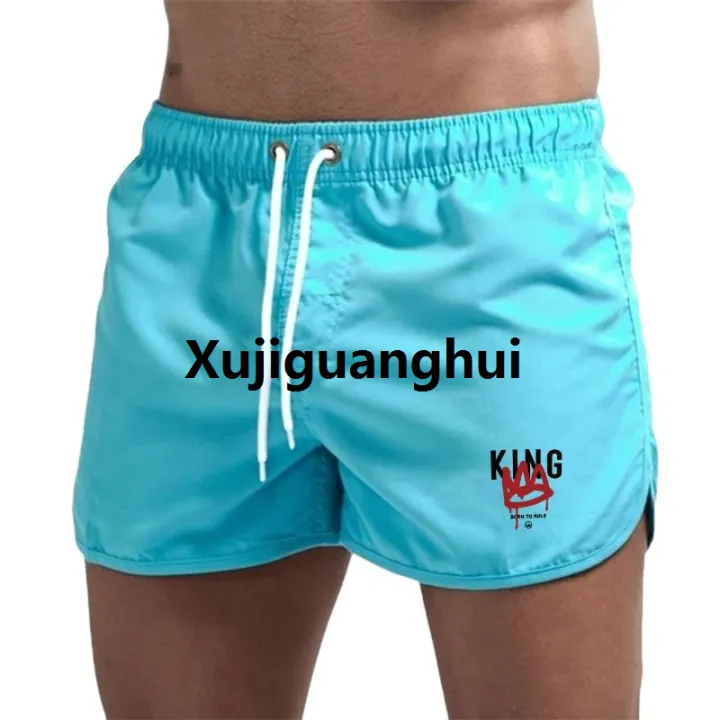 Xujiguanghui%20King%20Printing%20Mens%20Beach%20Shorts%20Casual%20Seaside%20Jogging%20Shorts%20Sports%20Trousers%20Quick%20Drying%20Comfort%20Swimming%20Surf%20Shorts%20Summer%20-%20Image%205