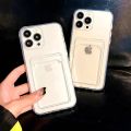 Soft Silicone Clear Card Holder Phone Case For HONOR Magic 5 4 Lite 50 60 70 80 90 Lite Pro X5 X6 X7 X8 X9 X6A X7A X8A X9A Cover. 