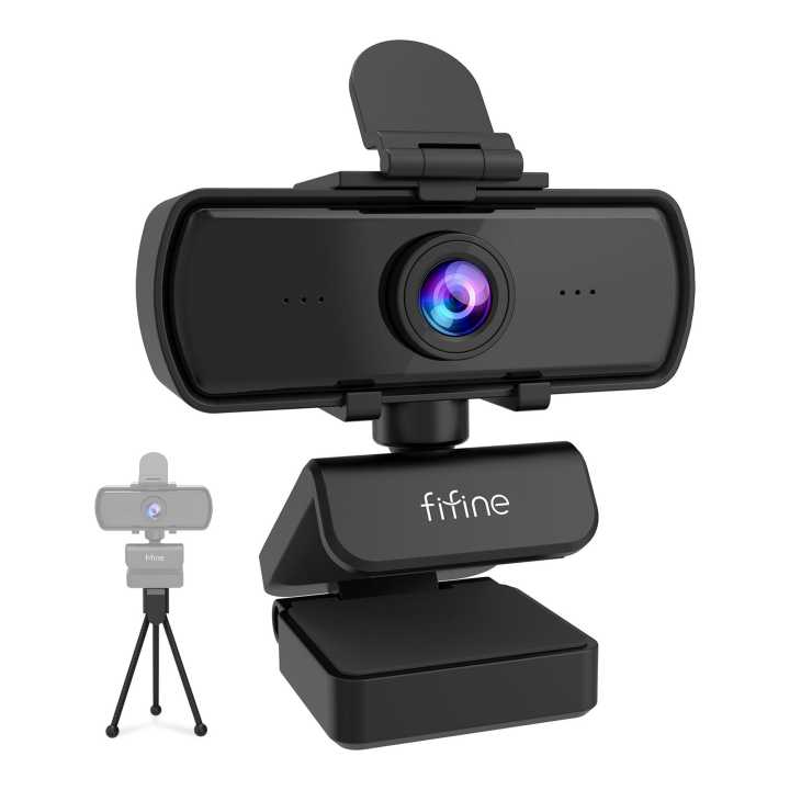 FIFINE K420 1440P Webcam, 2K Computer Web Camera with Privacy
